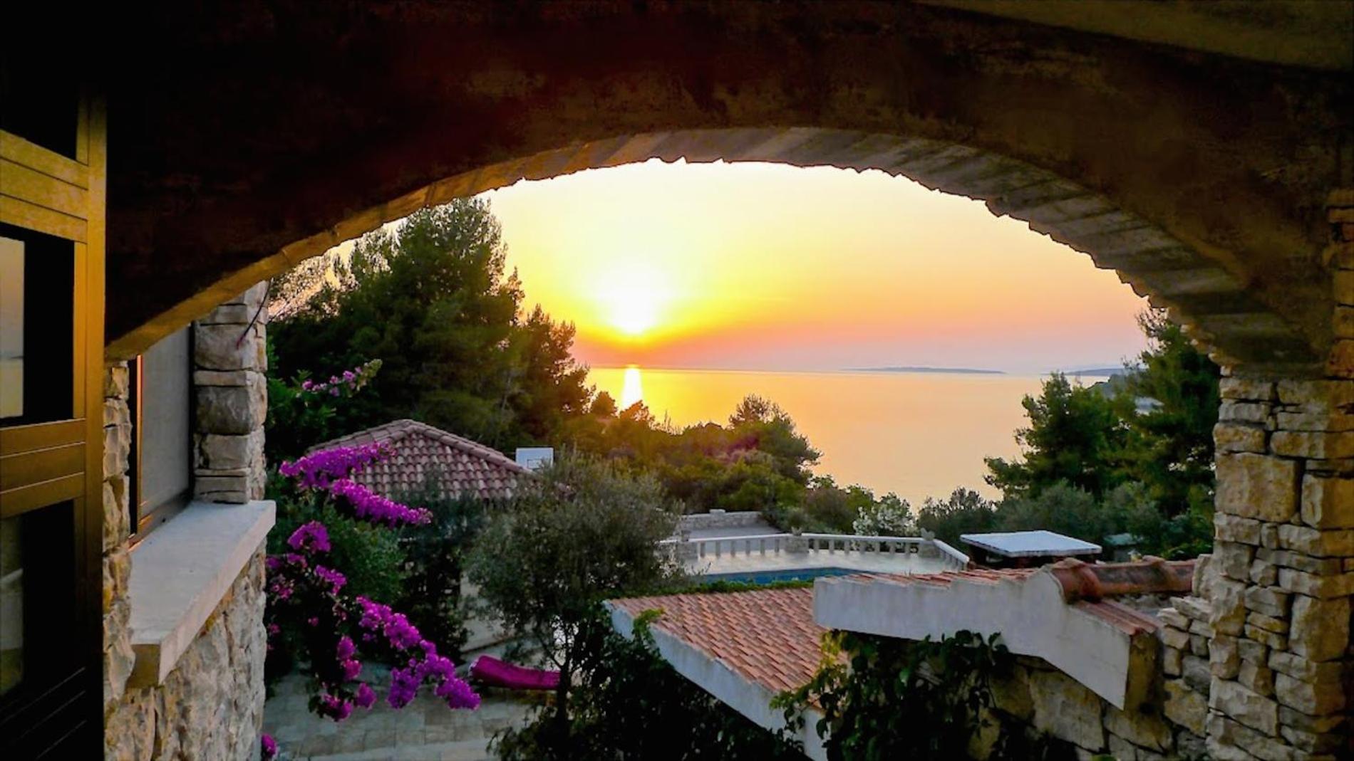 Villa Stone House Poplat Vela Luka Exterior foto