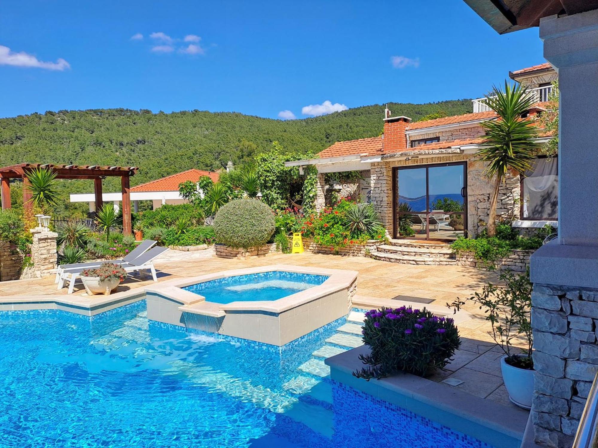 Villa Stone House Poplat Vela Luka Exterior foto