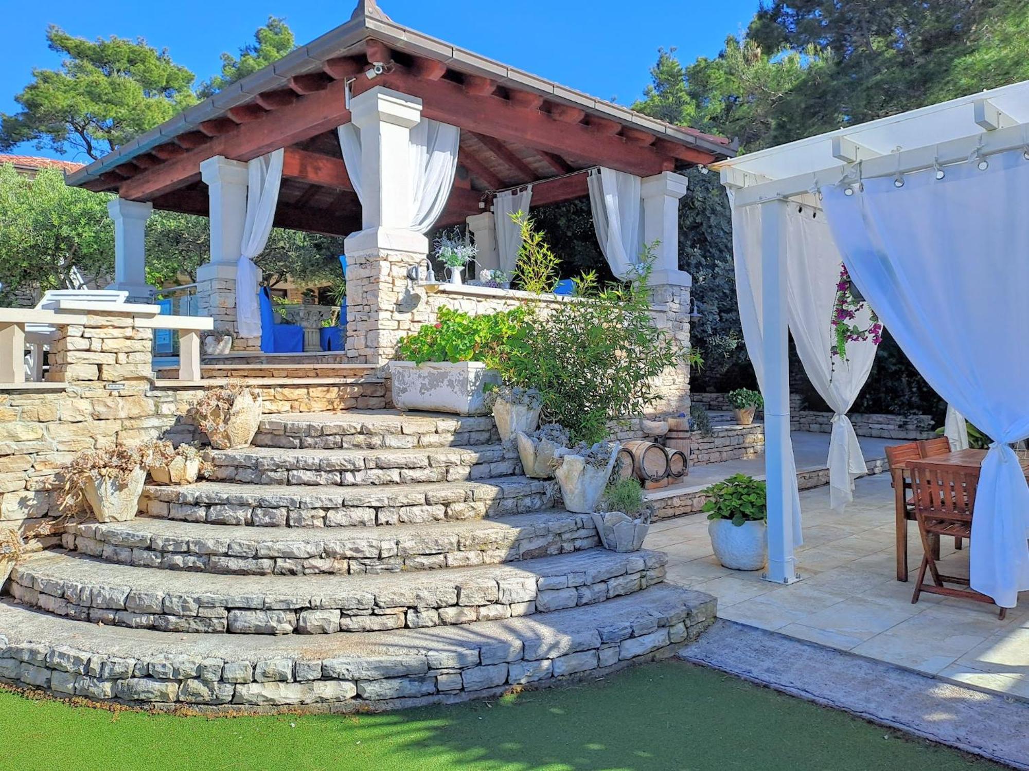 Villa Stone House Poplat Vela Luka Exterior foto