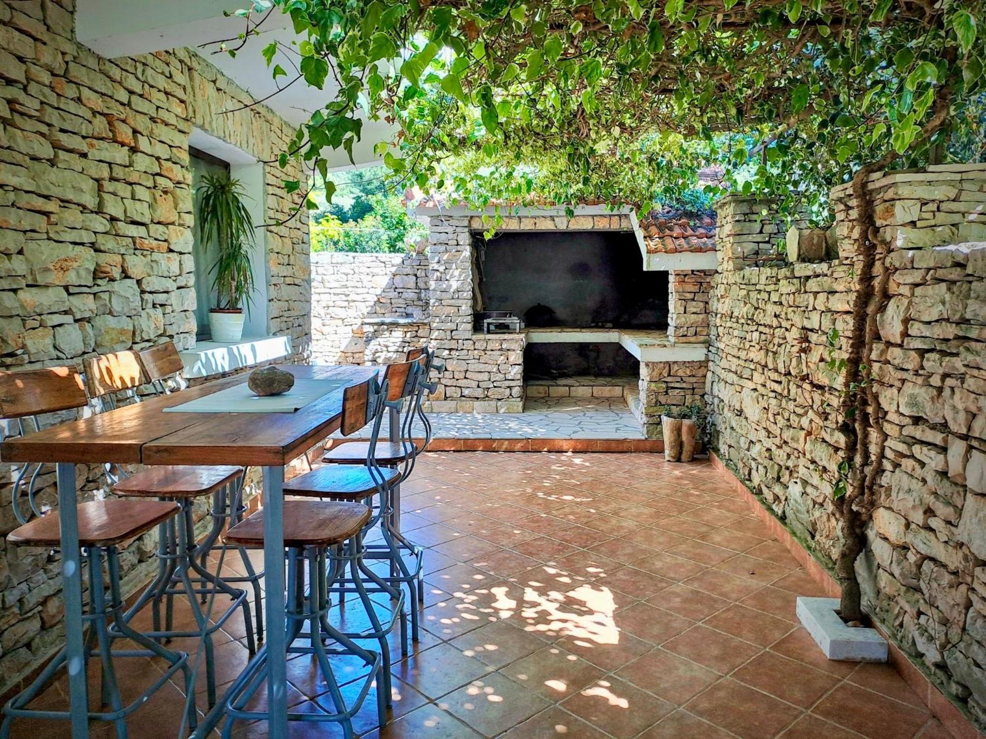 Villa Stone House Poplat Vela Luka Exterior foto