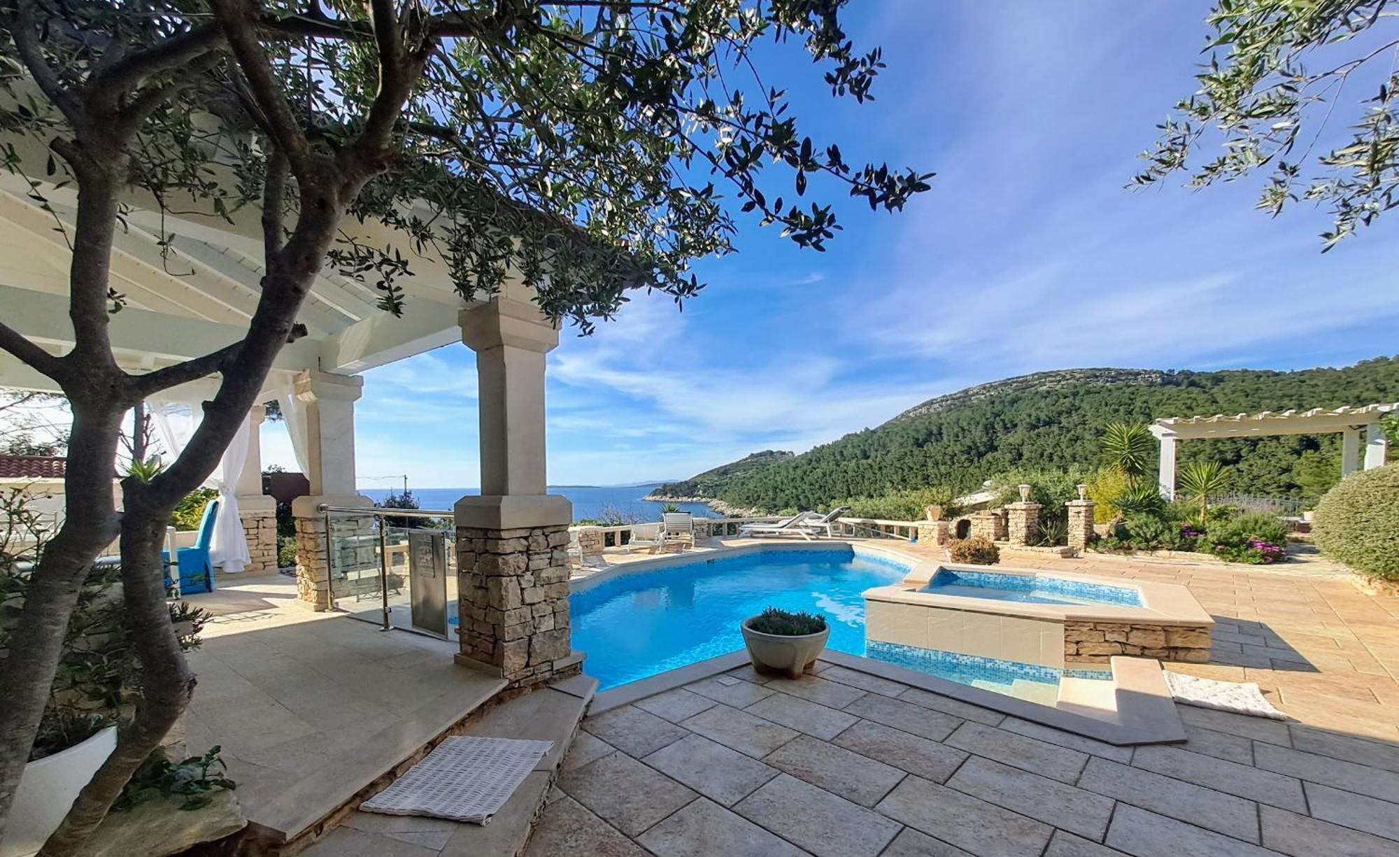 Villa Stone House Poplat Vela Luka Exterior foto