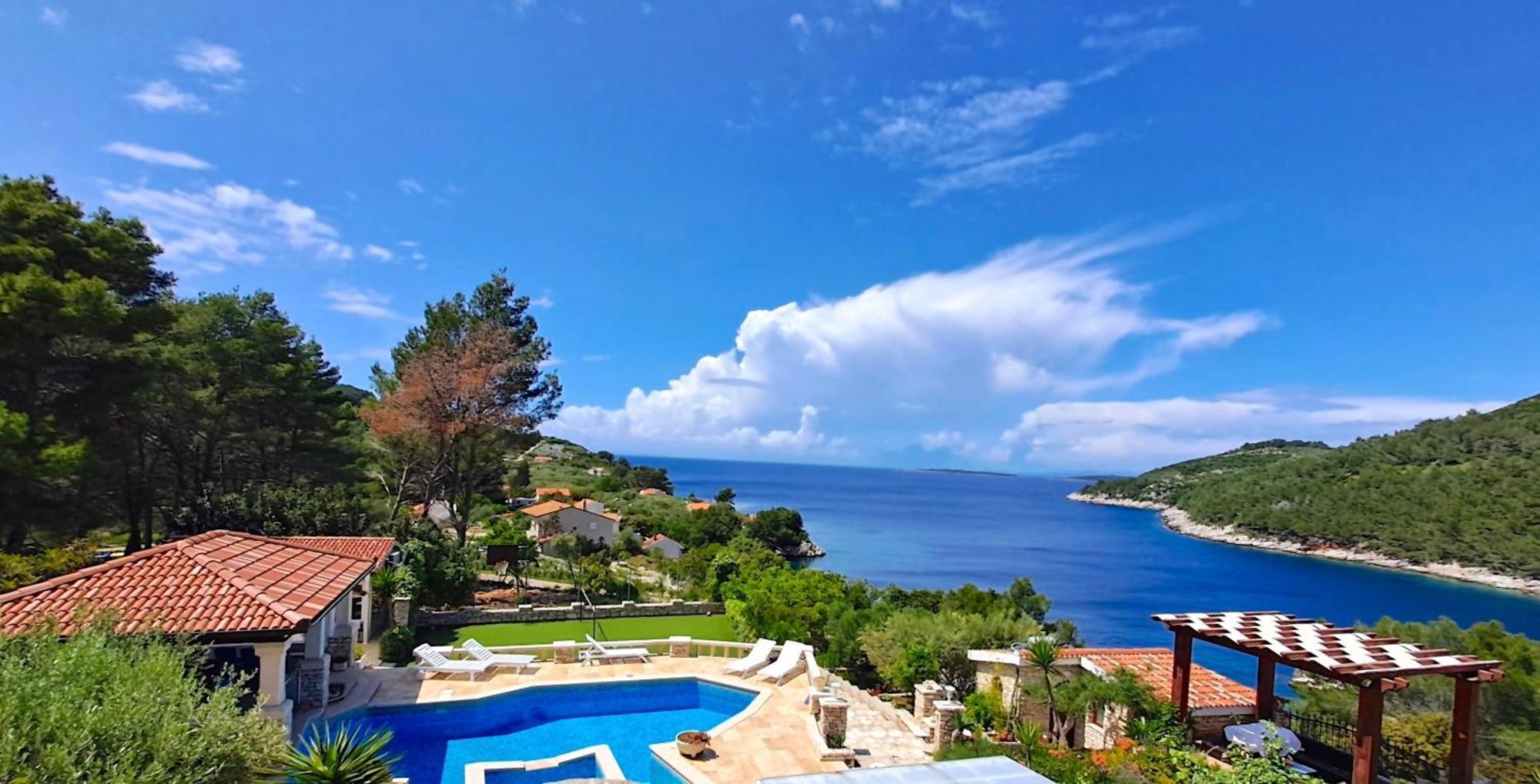 Villa Stone House Poplat Vela Luka Exterior foto